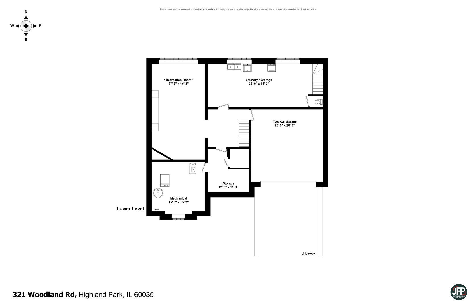 321 Woodland Road Highland Park, IL 60035 - Photo 48 of 48 a picture of floor plan