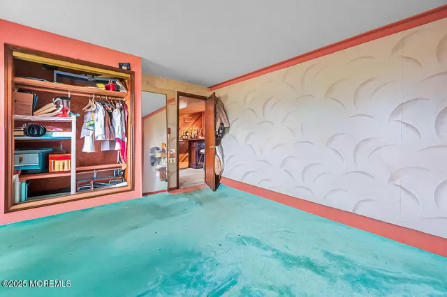 a view of garden with trees and grass