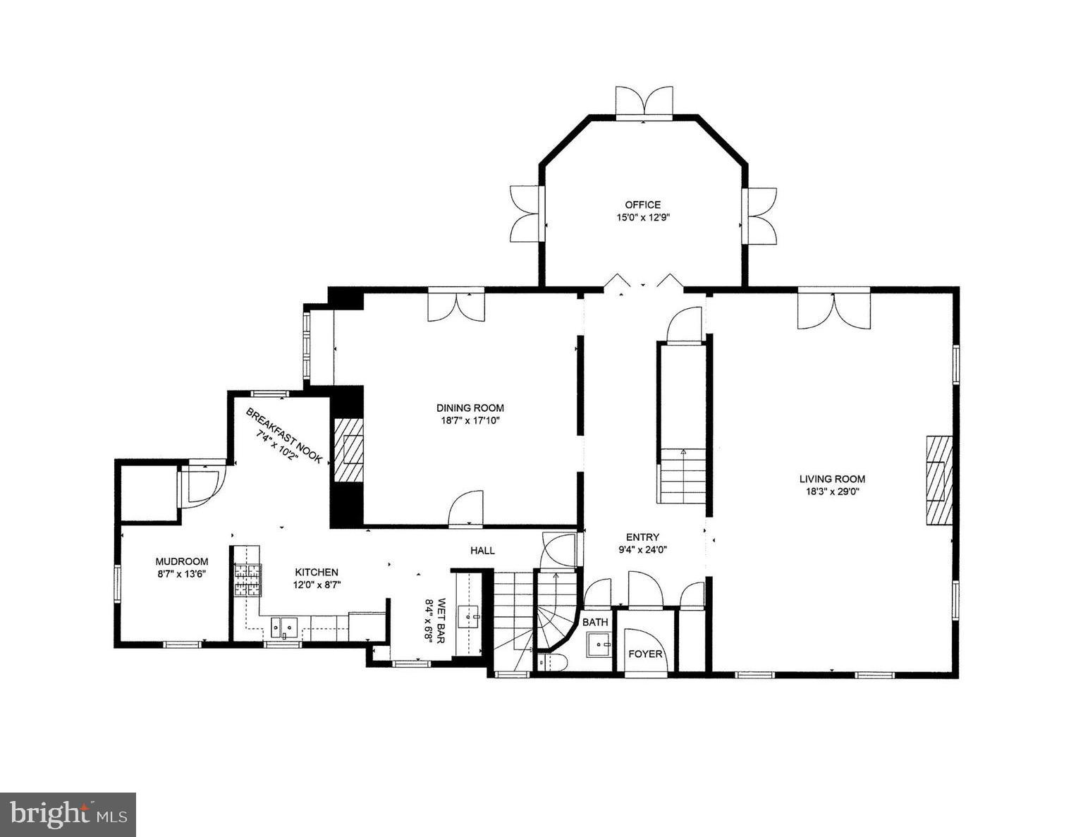 207 Wendover Road Baltimore, MD 21218 - Photo 108 of 111 Main Level Floor Plan