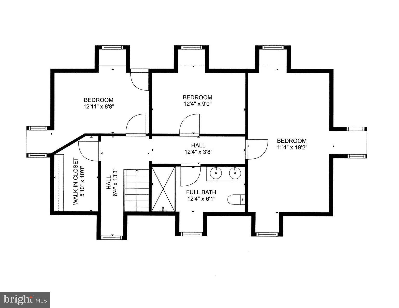 207 Wendover Road Baltimore, MD 21218 - Photo 110 of 111 Third Level Floor Plan