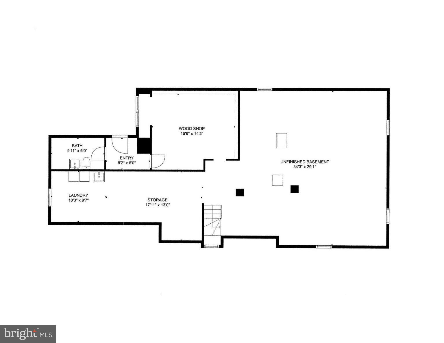 207 Wendover Road Baltimore, MD 21218 - Photo 111 of 111 Basement Floor Plan