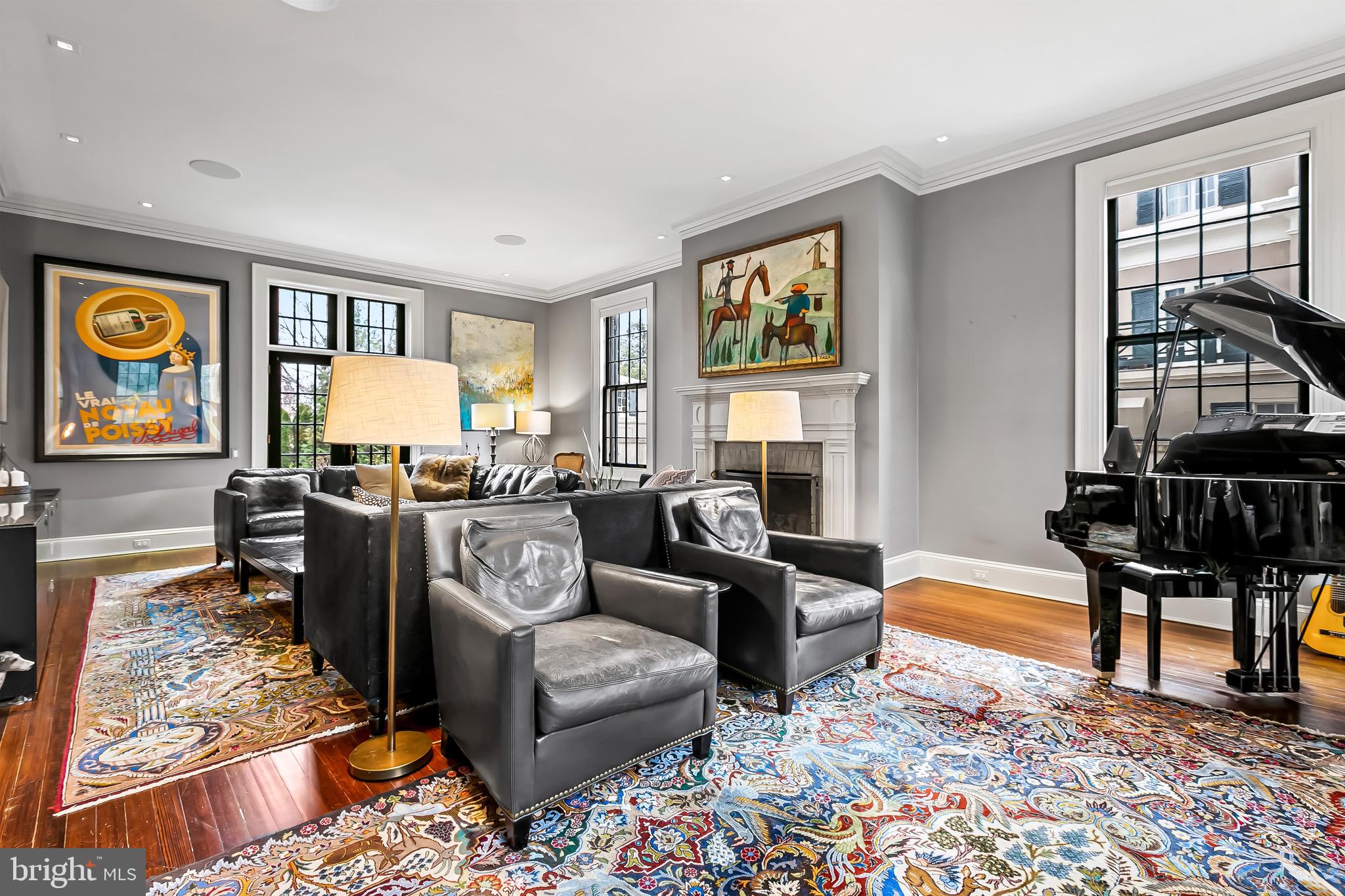 207 Wendover Road Baltimore, MD 21218 - Photo 18 of 111 Living room with wood burning fireplace