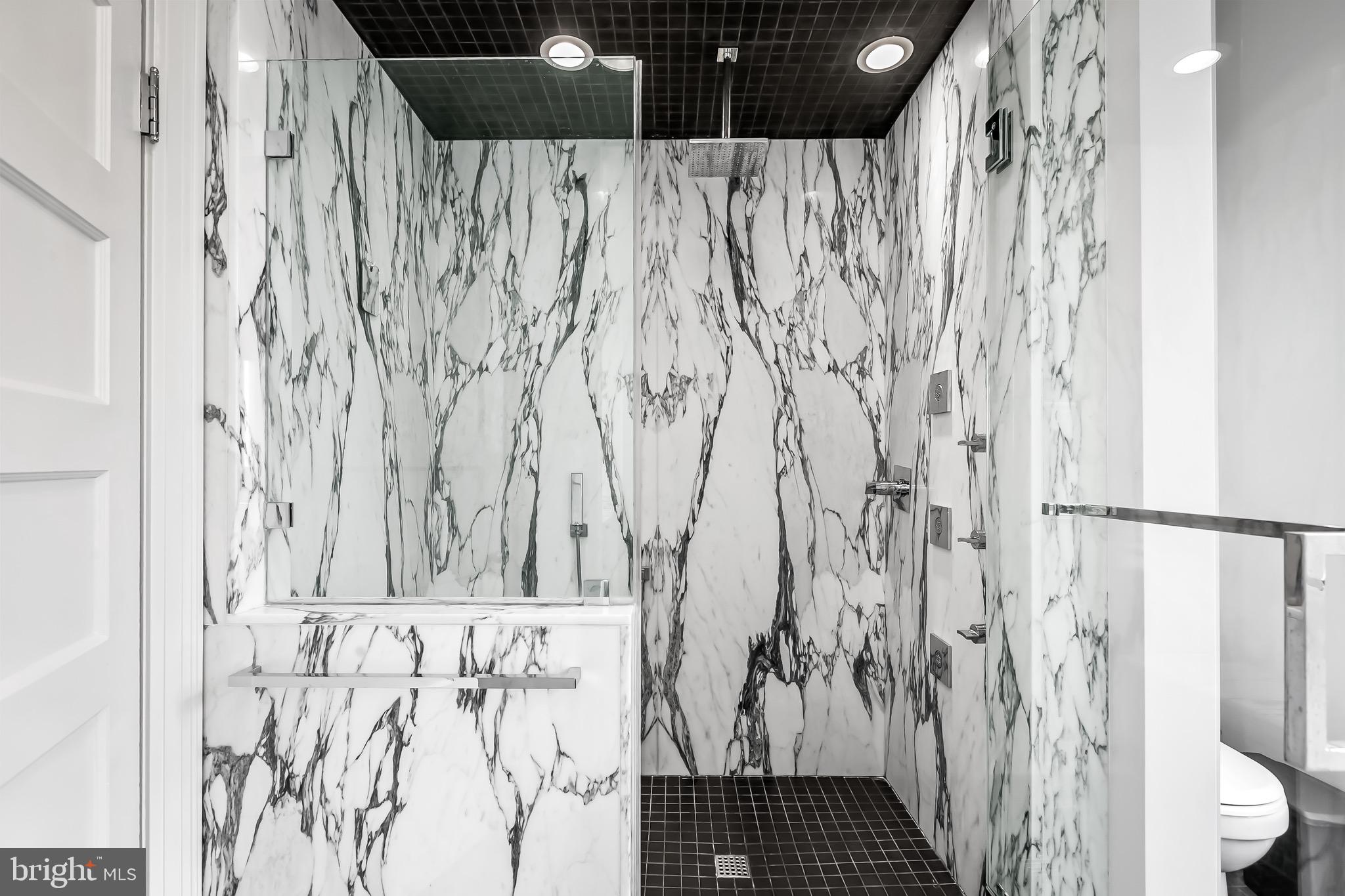 207 Wendover Road Baltimore, MD 21218 - Photo 46 of 111 Marble shower stall with lava tile flooring