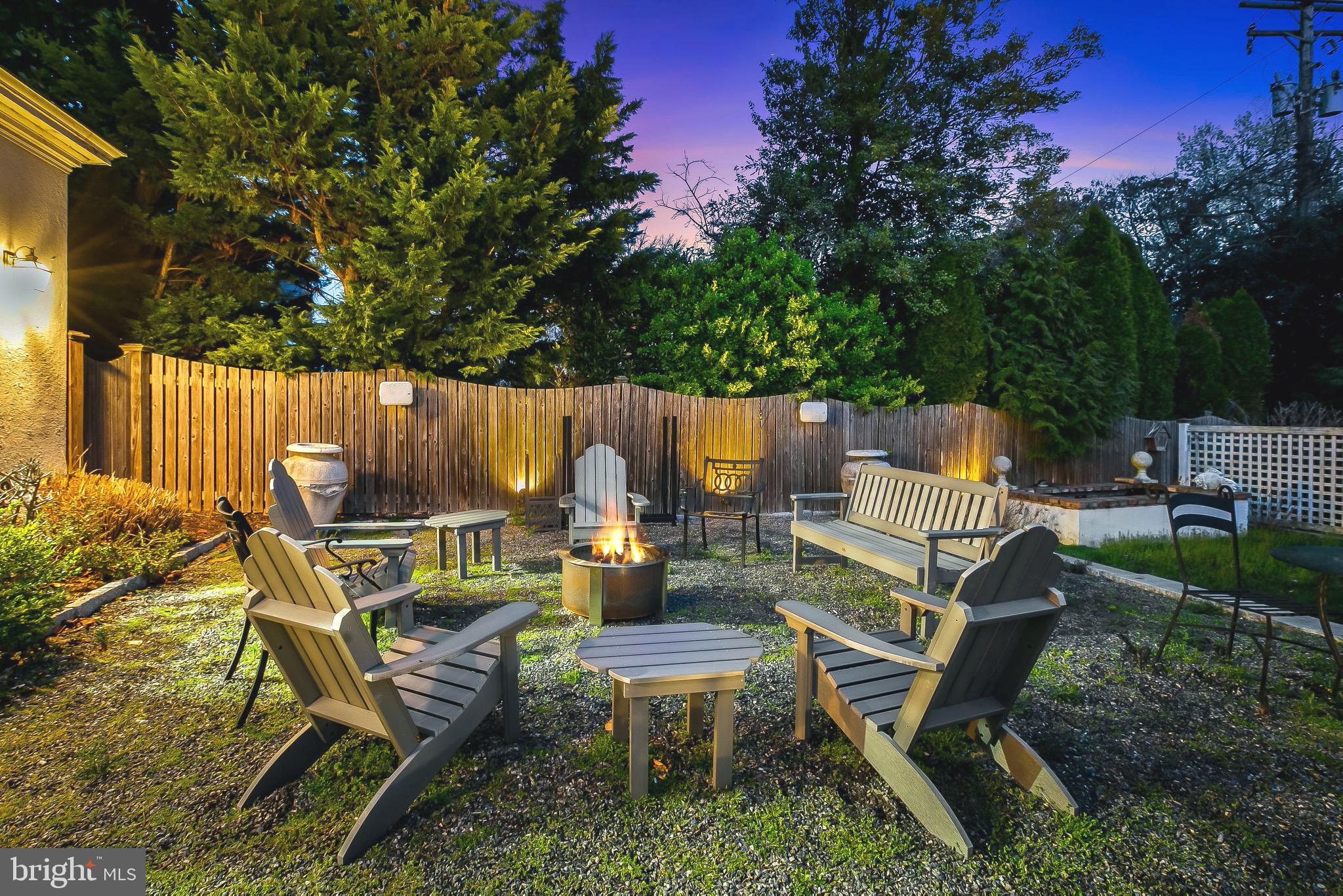 207 Wendover Road Baltimore, MD 21218 - Photo 75 of 111 Fire pit area at twilight