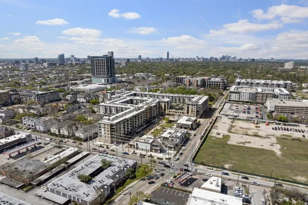 an aerial view of a city