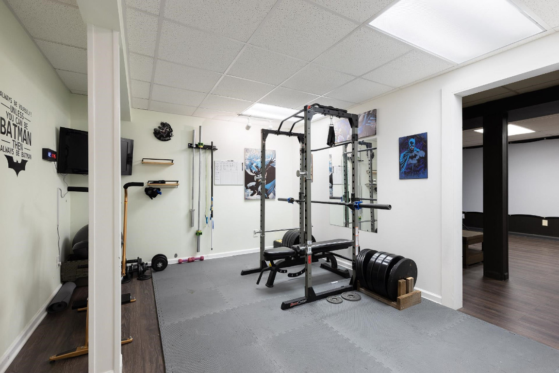 5006 Greenview Drive Durham, NC 27713 - Photo 28 of 34 a view of a room with gym equipment