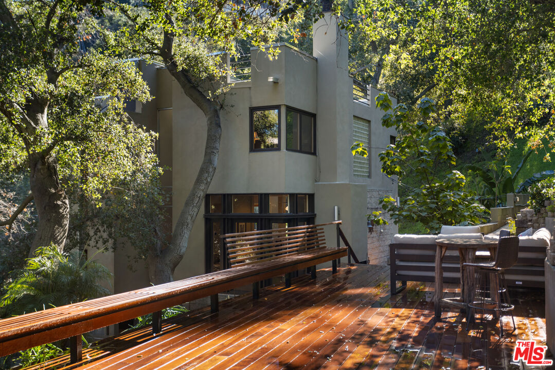 3217 Canon Place Topanga, CA 90290 - Photo 1 of 49 a view of a bench in a balcony