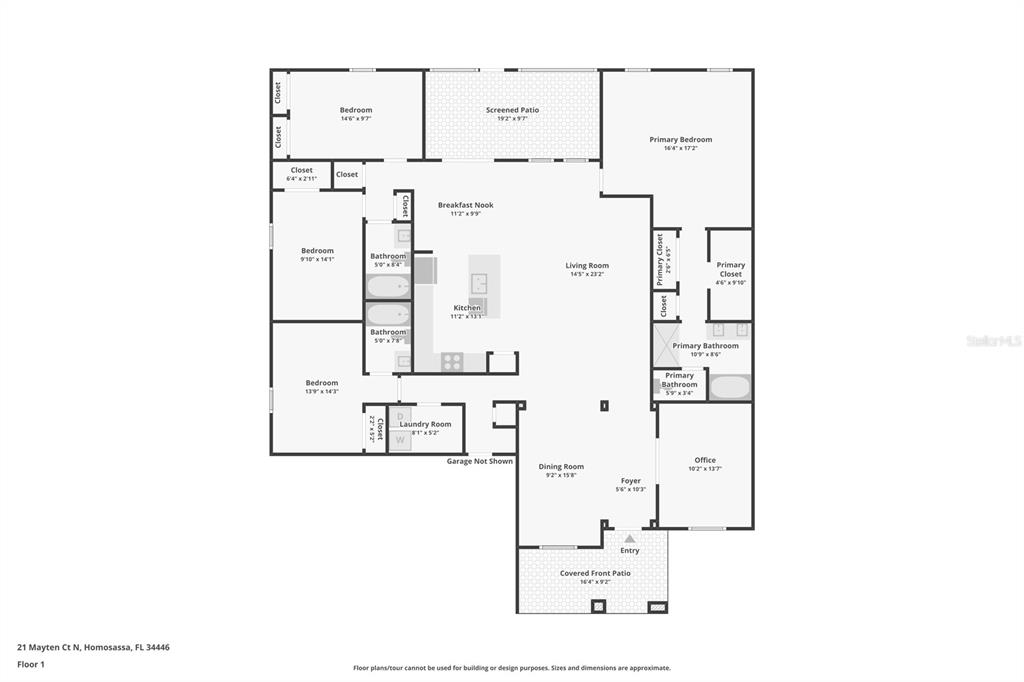 21 Mayten Court North Homosassa, FL 34446 - Photo 37 of 37 a picture of floor plan