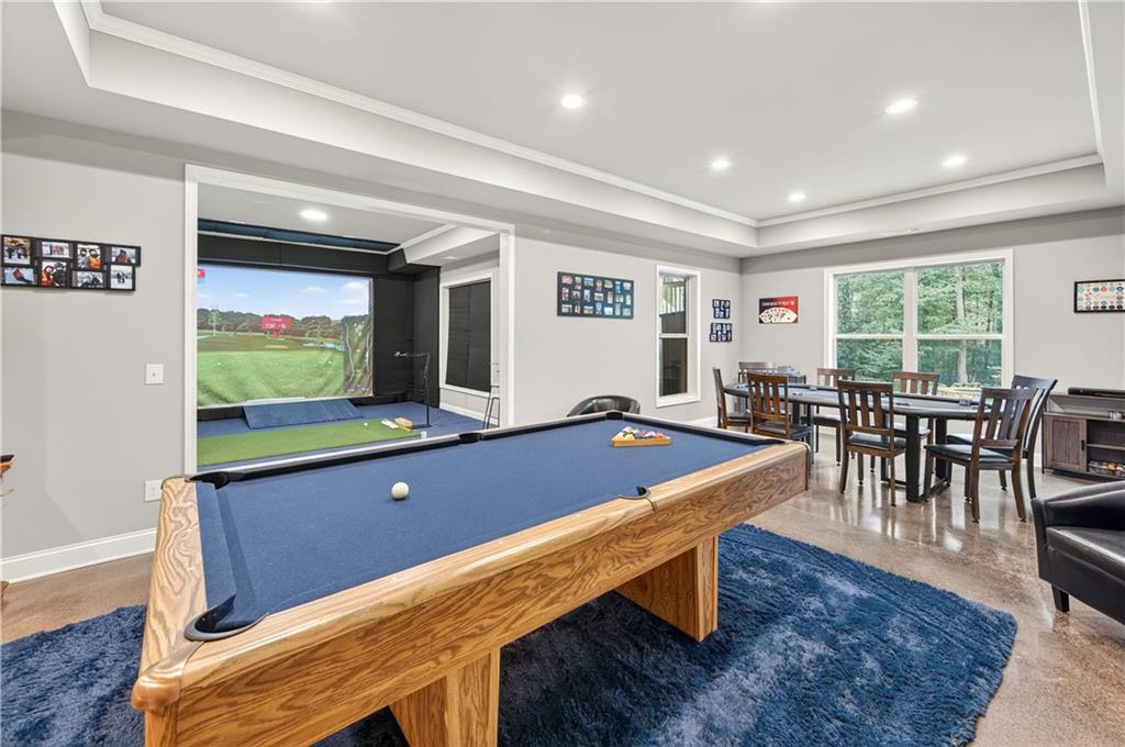 5250 Kendalls Way Cumming, GA 30041 - Photo 29 of 42 a room with furniture pool table and flat screen tv