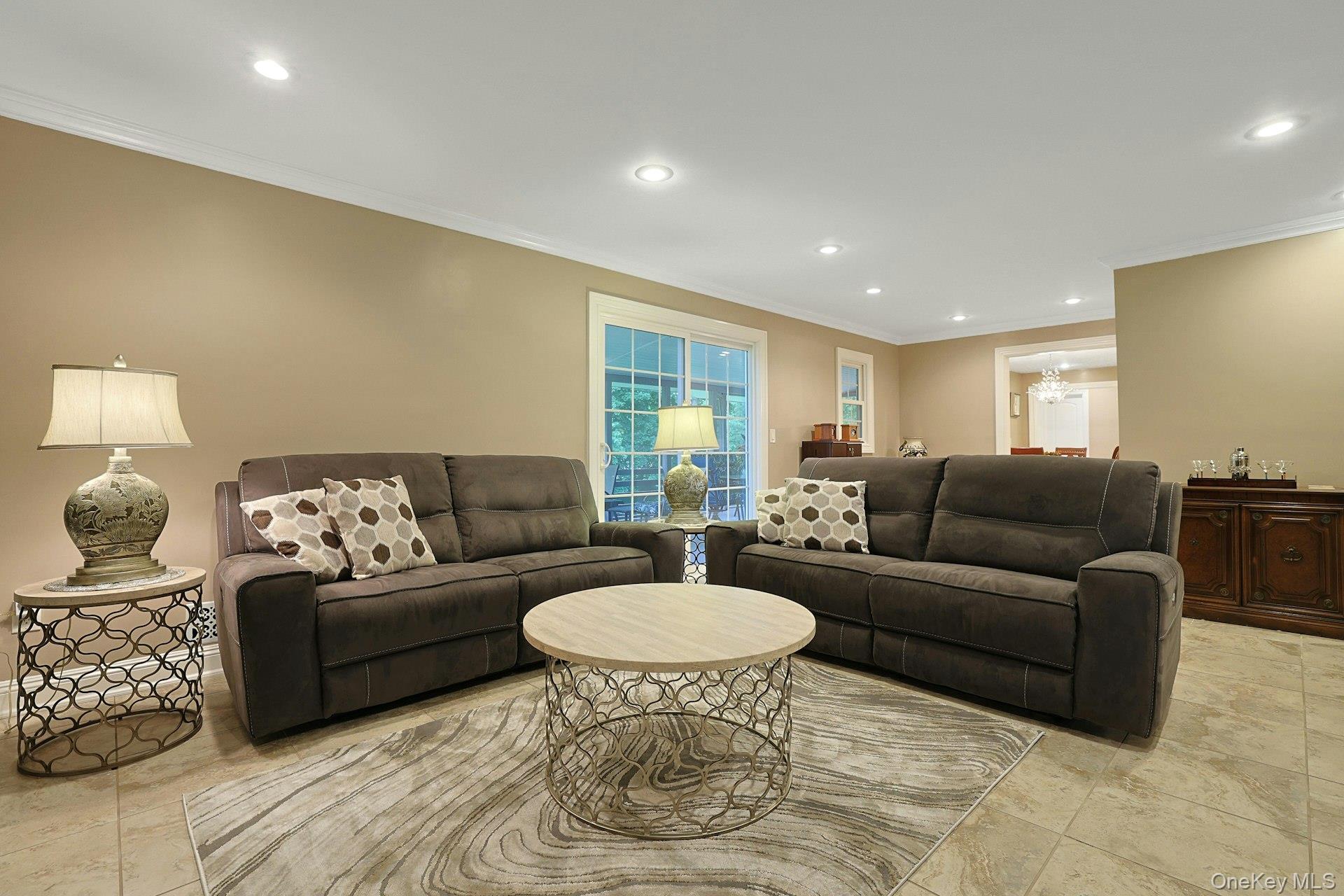 8 Dunmore Road New City, NY 10956 - Photo 26 of 48 a living room with furniture and a glass door