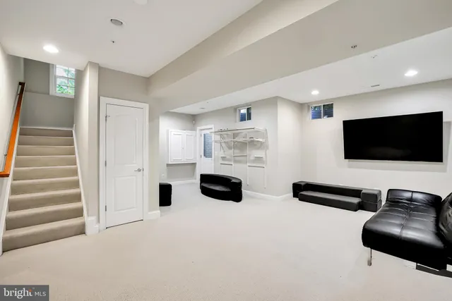 a view of a livingroom with furniture and a couch