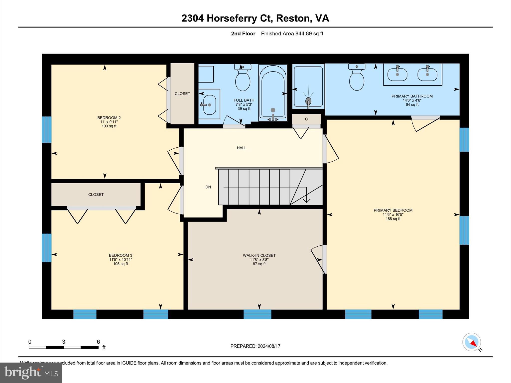 2304 Horseferry Court Reston, VA 20191 - Photo 65 of 66 Professional Floorplan | Upper Level