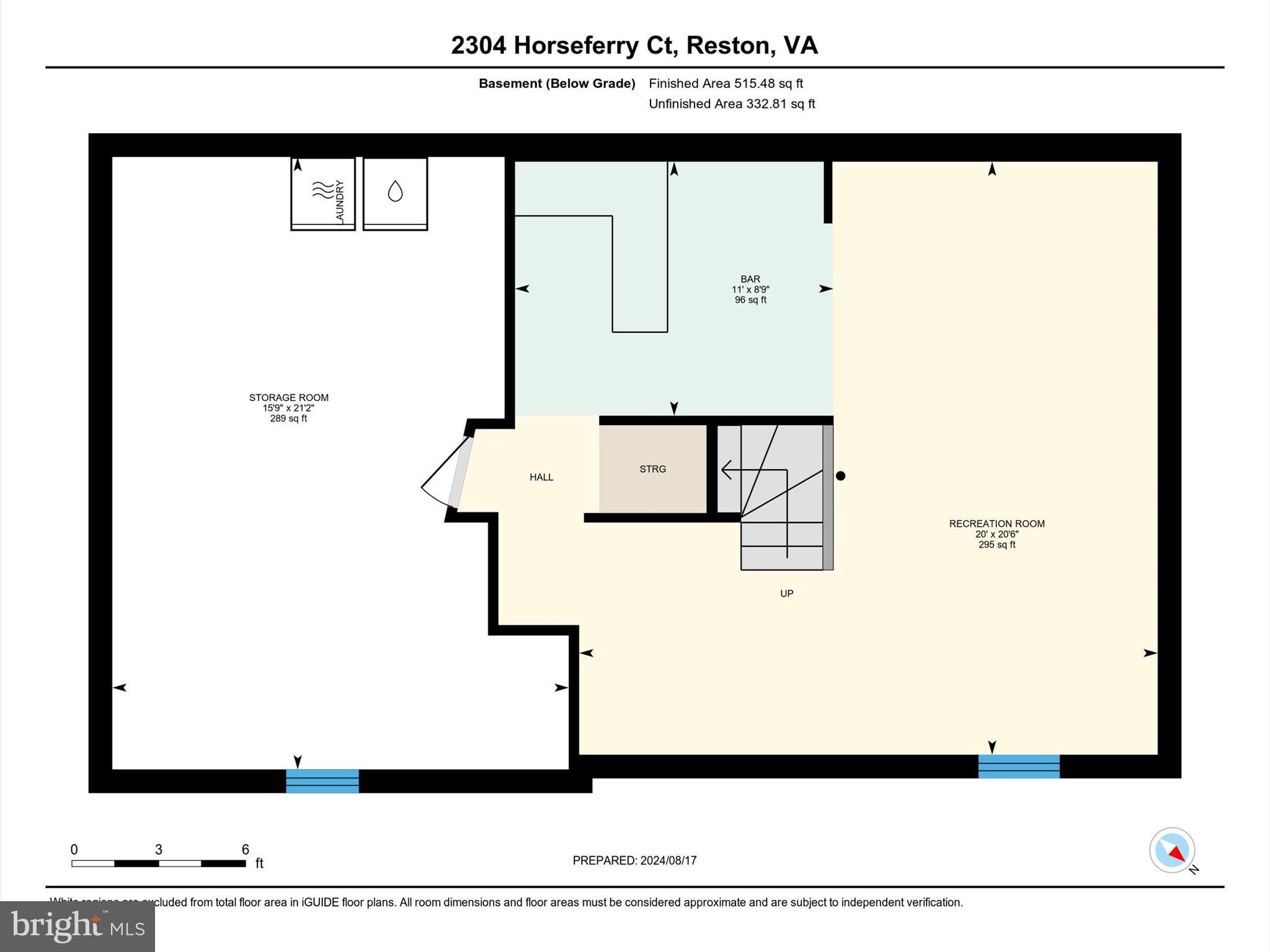 2304 Horseferry Court Reston, VA 20191 - Photo 66 of 66 Professional Floorplan | Lower Level