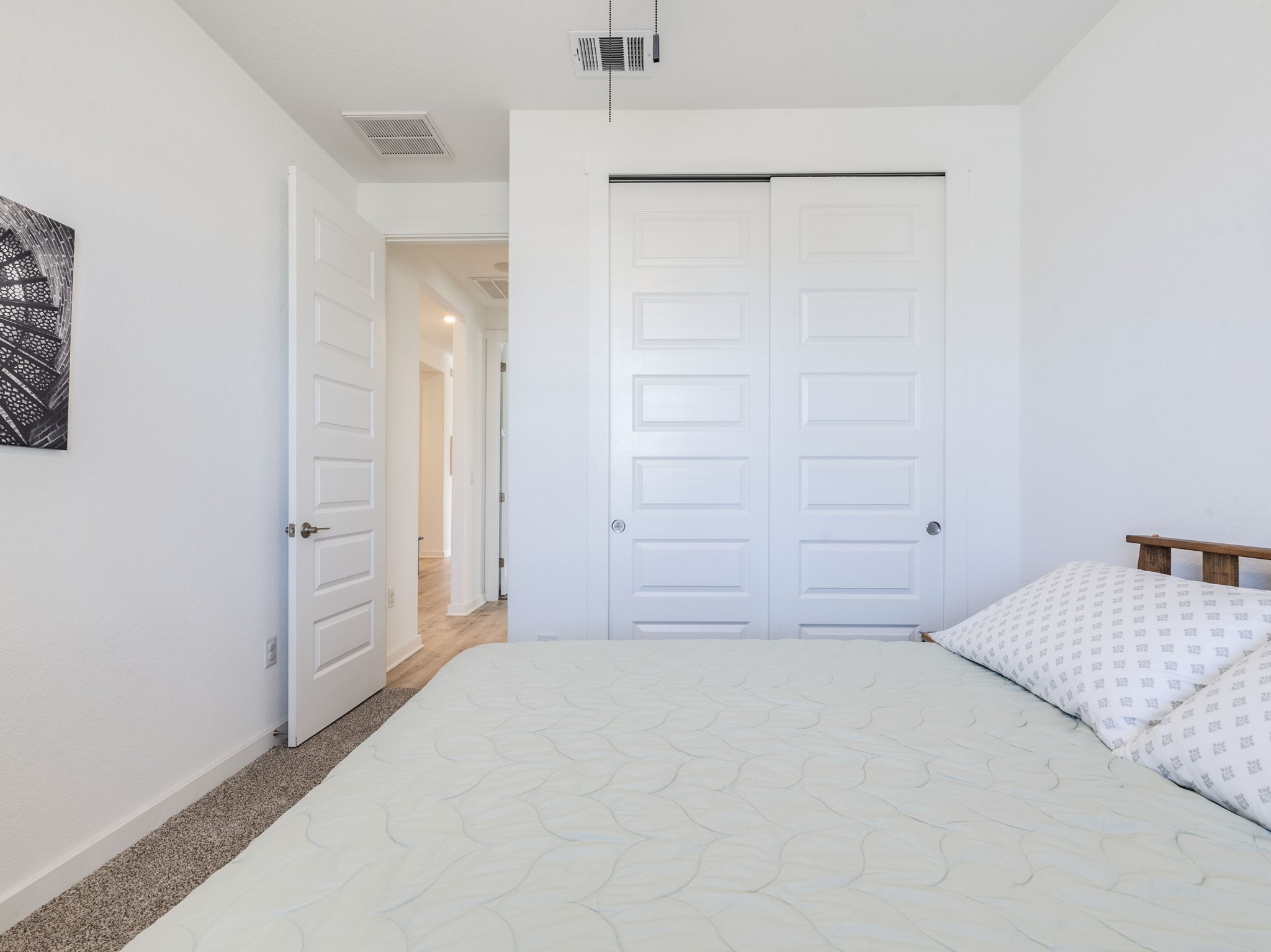2132 Centerline Lane Georgetown, TX 78628 - Photo 17 of 30 Secondary bedroom with closet and contemporary doors