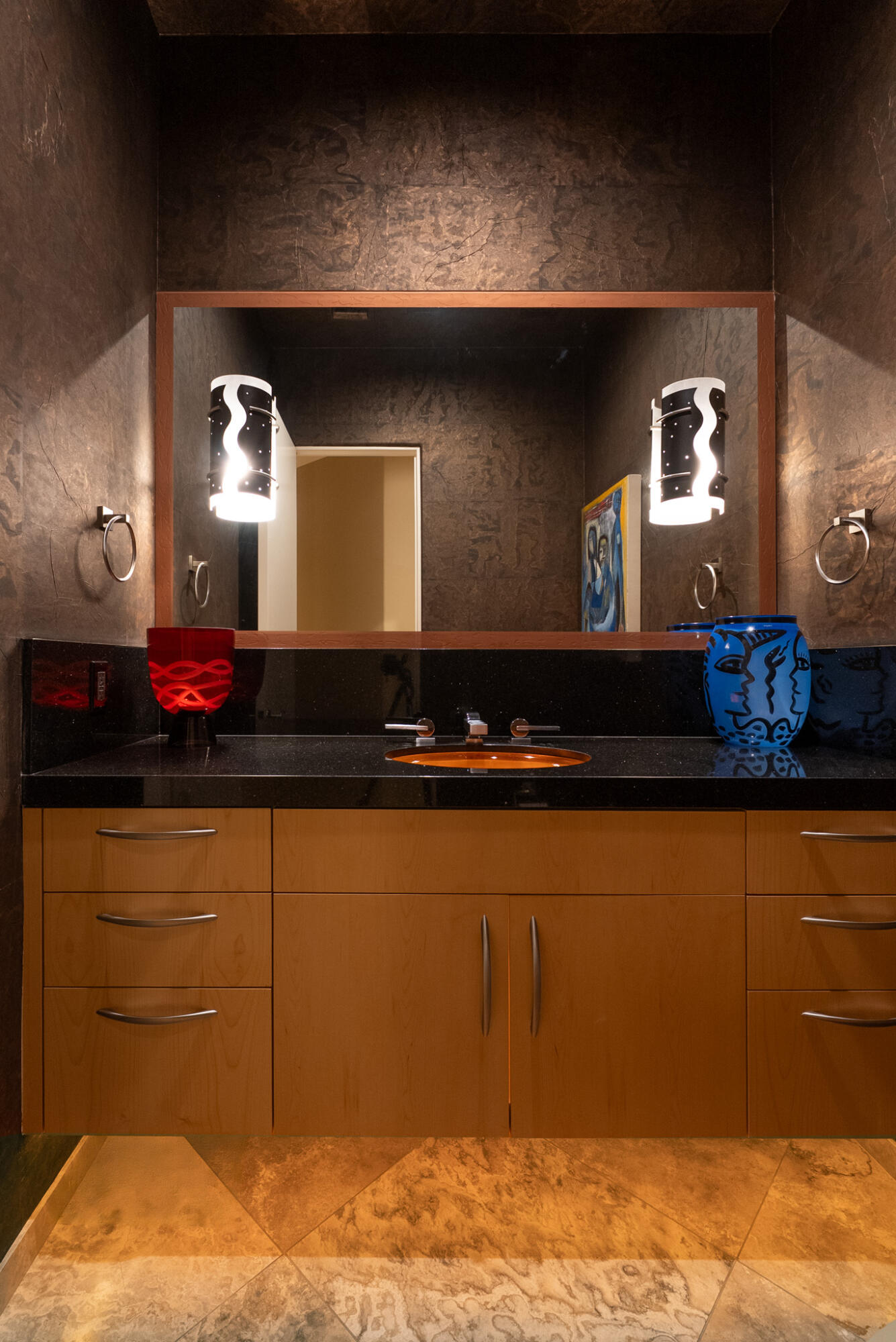 72116 Clancy Lane Rancho Mirage, CA 92270 - Photo 31 of 59 a bathroom with a sink and a mirror