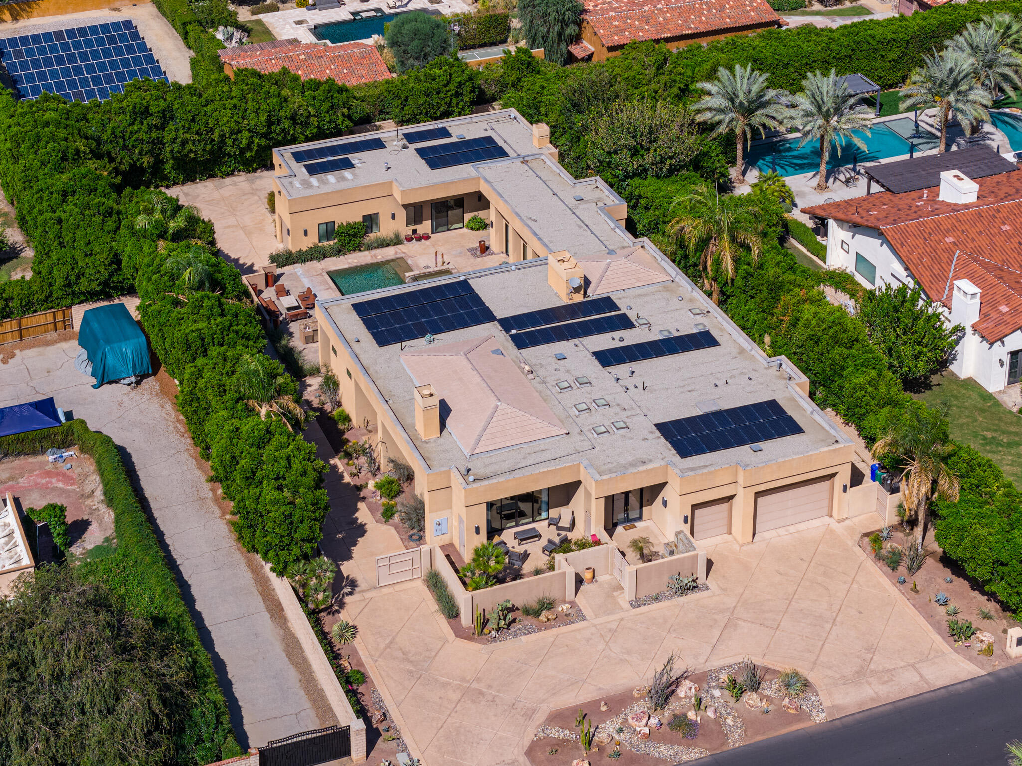72116 Clancy Lane Rancho Mirage, CA 92270 - Photo 50 of 59 an aerial view of a house with outdoor space