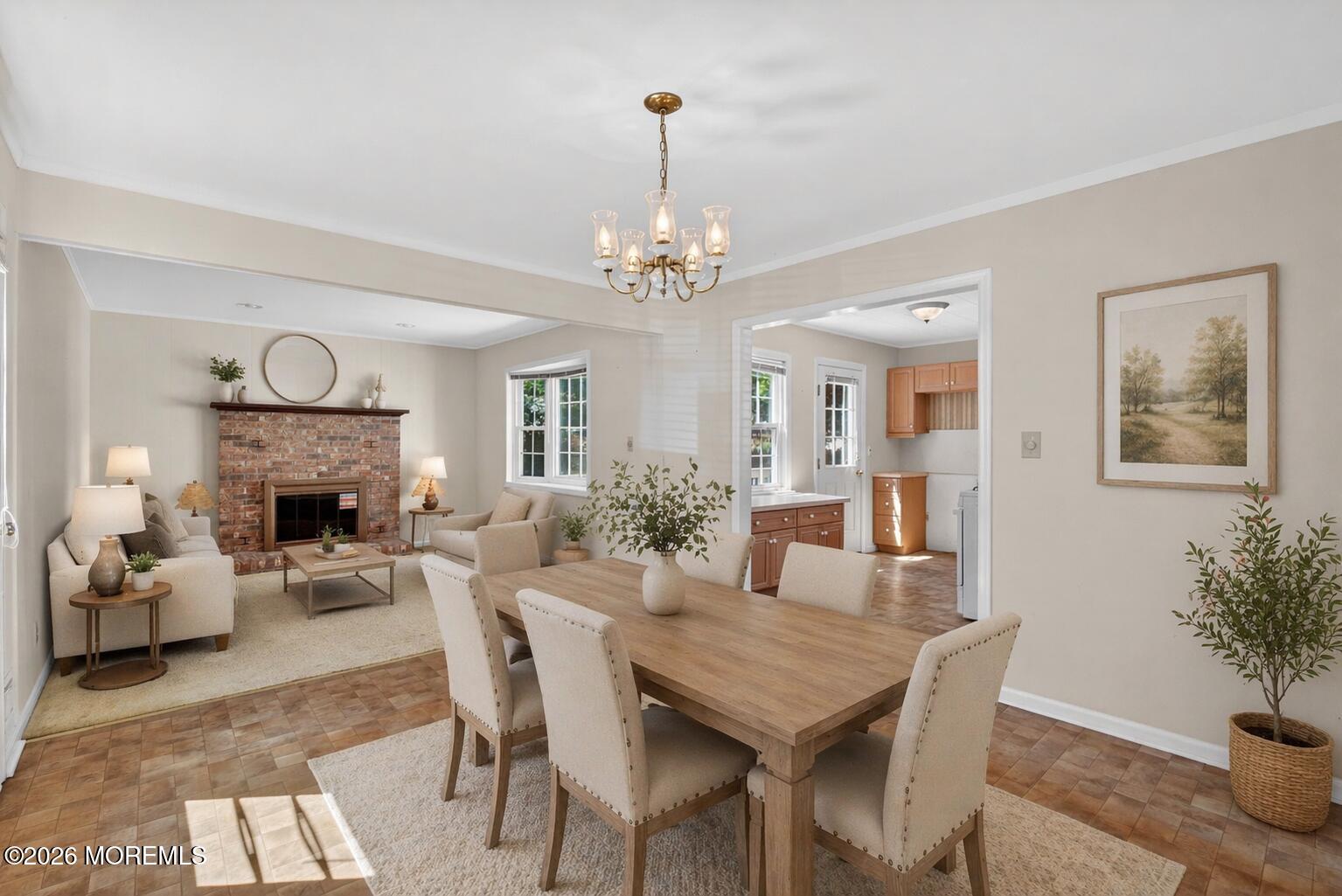 68 Davis Lane Red Bank, NJ 07701 - Photo 6 of 41 a view of a dining room with furniture window and wooden floor