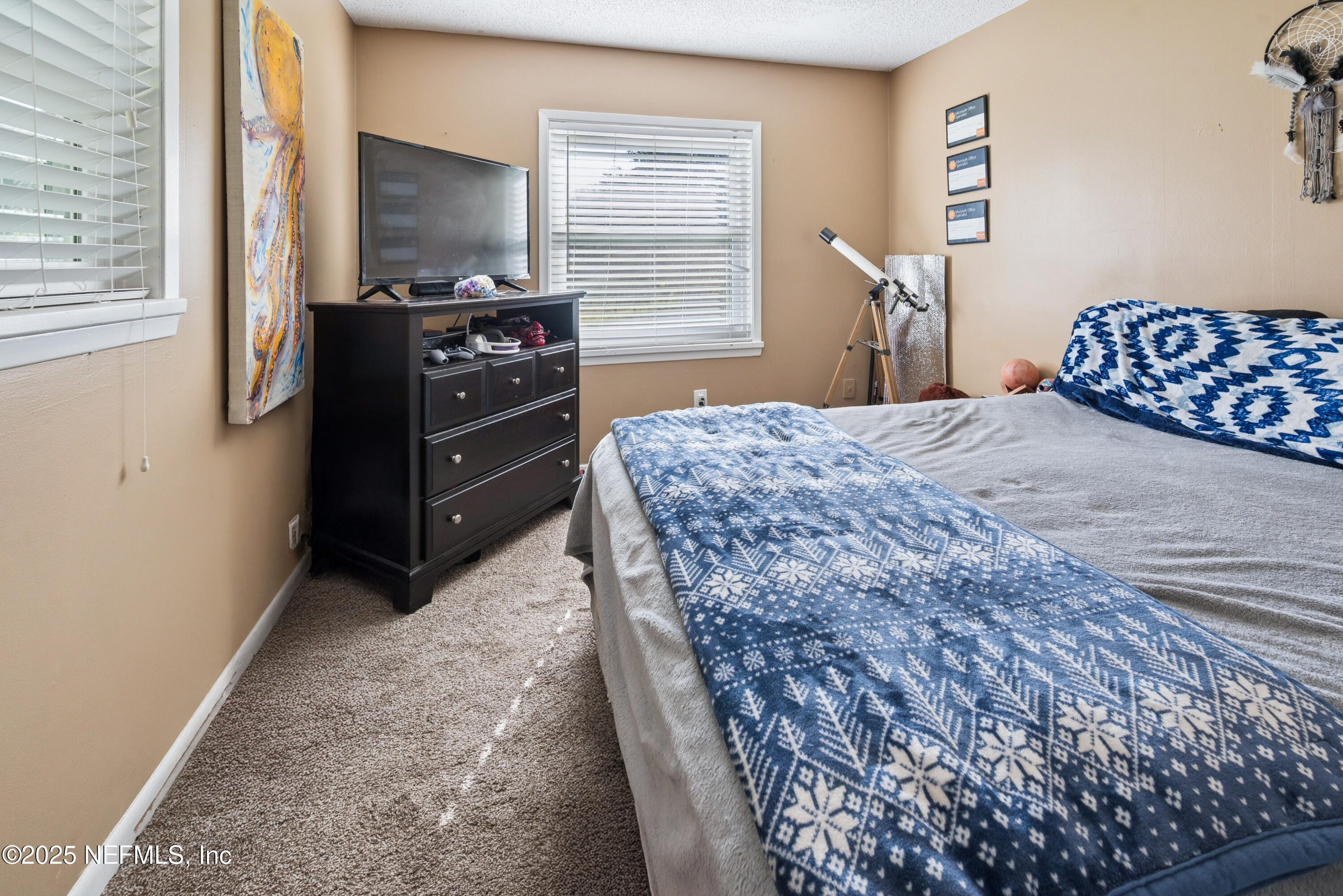 18311 Northeast 21 Street Gainesville, FL 32609 - Photo 40 of 80 a bedroom with a bed and a flat screen tv