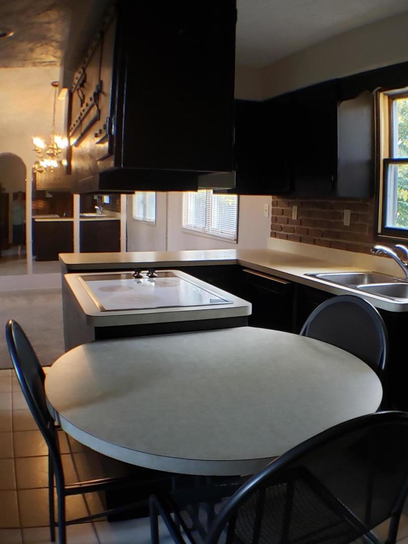 24805 Murphy Road Wilmington, IL 60481 - Photo 12 of 20 a kitchen with a table chairs and a sink