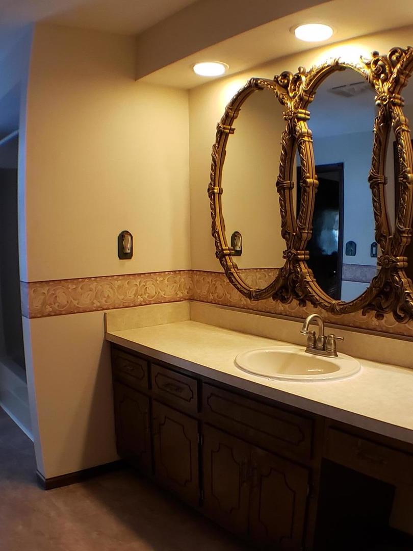 24805 Murphy Road Wilmington, IL 60481 - Photo 13 of 20 a bathroom with a sink and a mirror