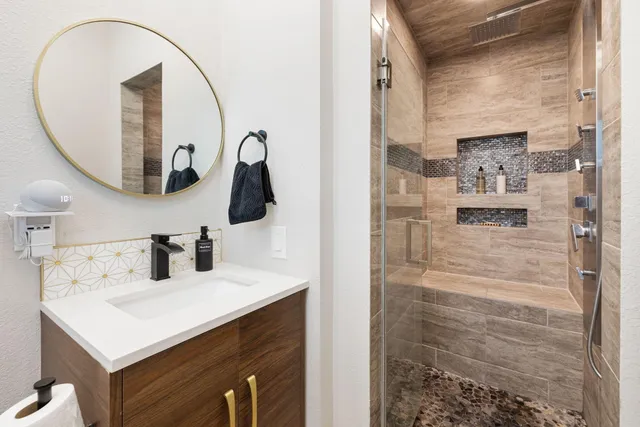 a view of room with furniture