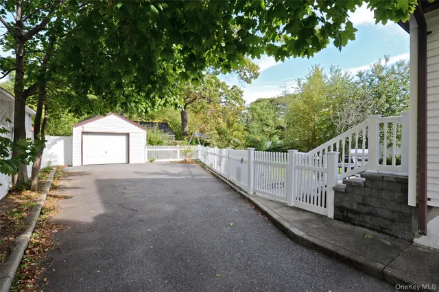a house view with a garden space