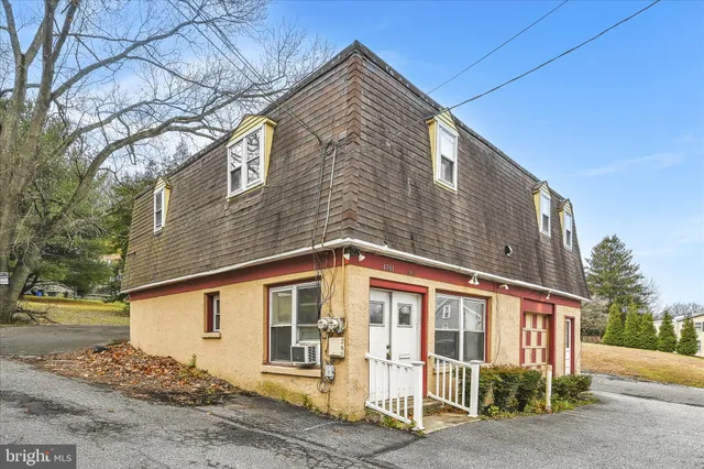 a front view of a house