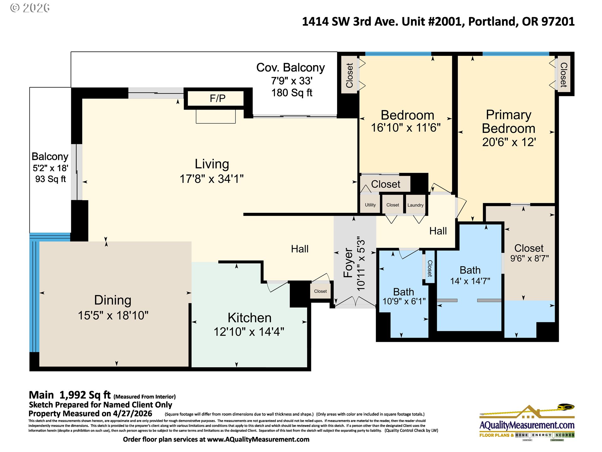 1414 Southwest 3rd Avenue, Unit 2001 Portland, OR 97201 - Photo 42 of 42