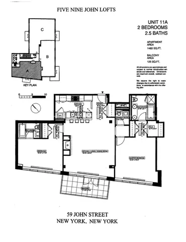 $1,895,000 | 59 John Street, Unit 11A | Financial District