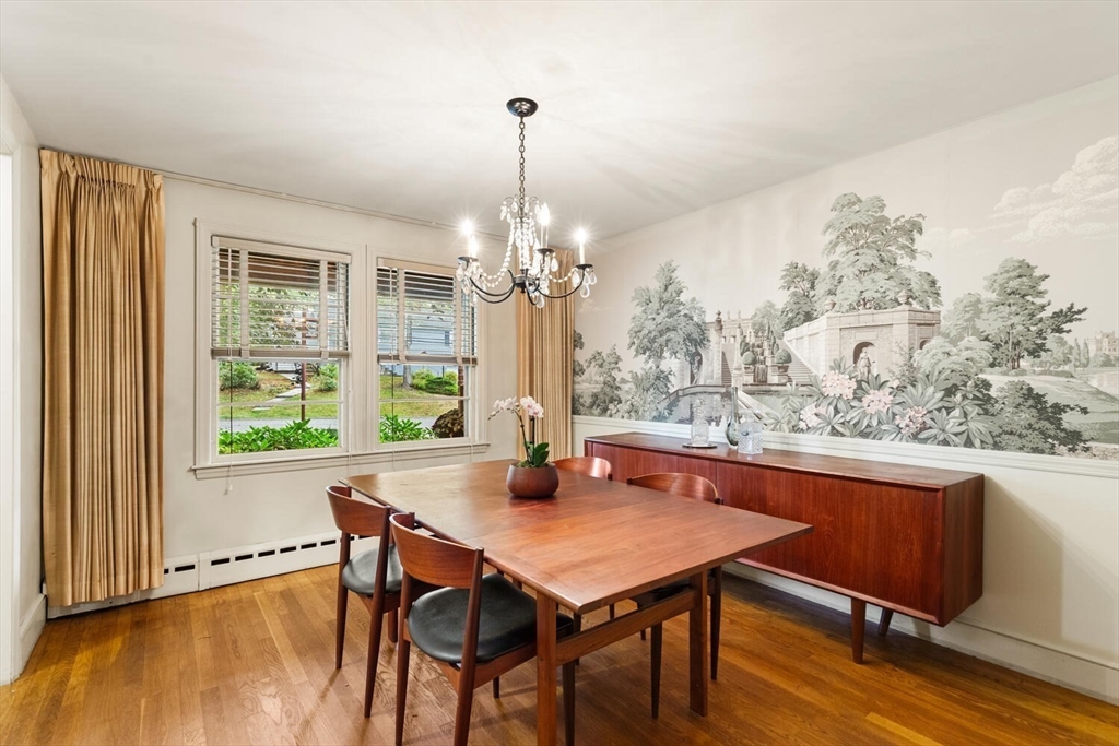 19 Crescent Road Lexington, MA 02421 - Photo 7 of 29 a view of a dining room with furniture window and wooden floor