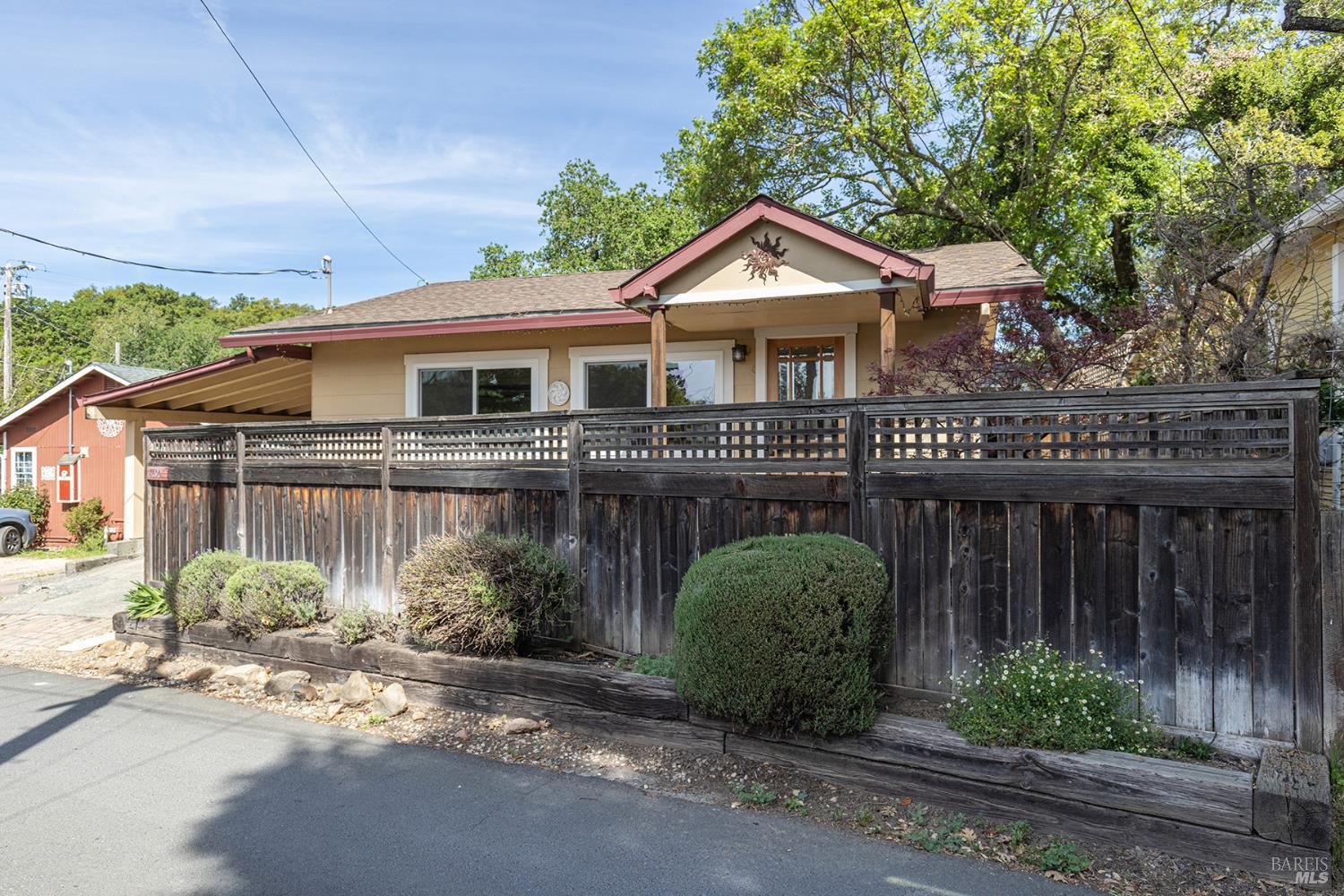 18090 Las Lomas Road Sonoma, CA 95476 - Photo 12 of 37 a front view of a house with garden