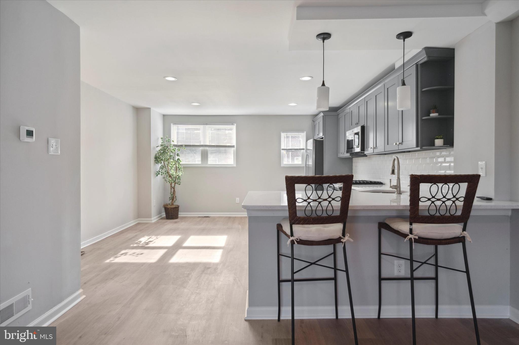 Kitchen and dining area