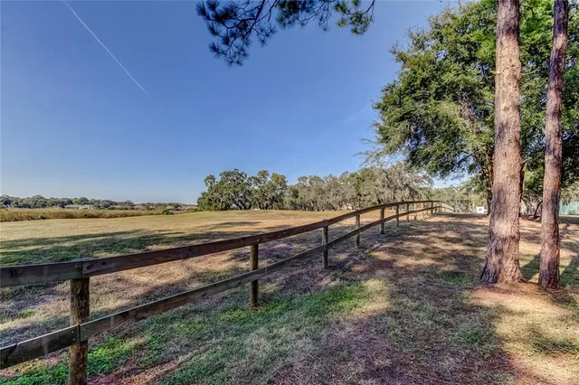 a view of a yard with an outdoor space