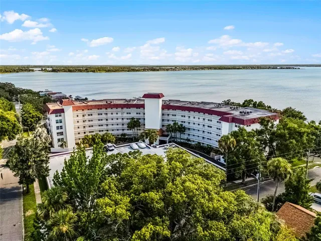 a view of a city and lake view