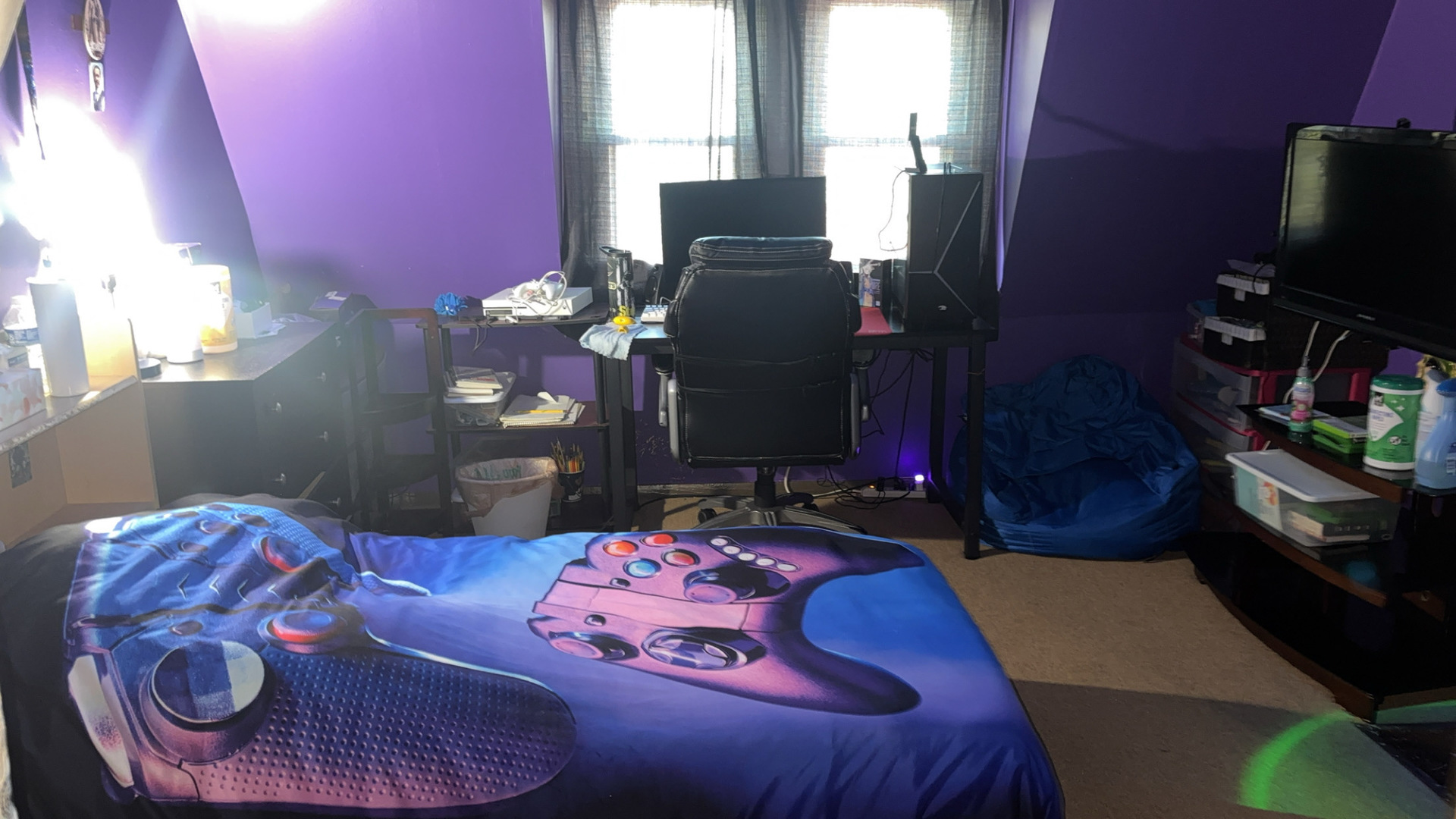 5614 South Kolmar Avenue Chicago, IL 60629 - Photo 22 of 40 a bedroom with bed and a flat screen tv