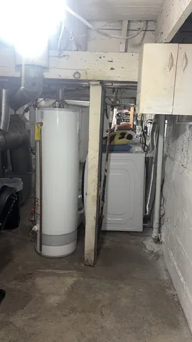 a room with storage and utility