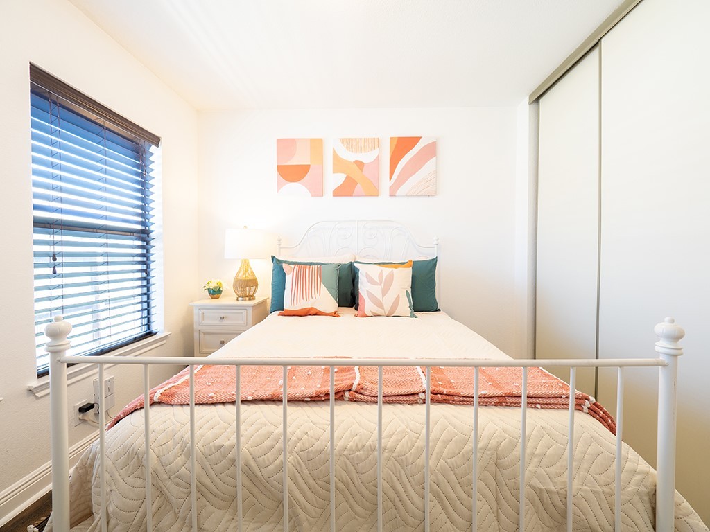 3257 Elizabeth Anne Lane Round Rock, TX 78664 - Photo 18 of 31 a bedroom with a bed and a night stand