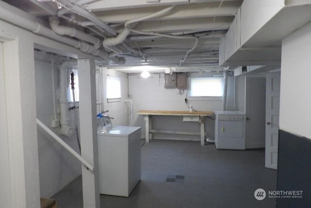 a view of a refrigerator and window