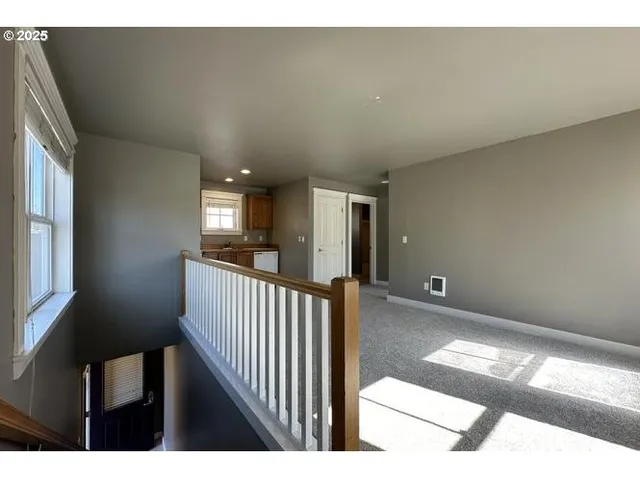 a view interior of a house with wooden floor