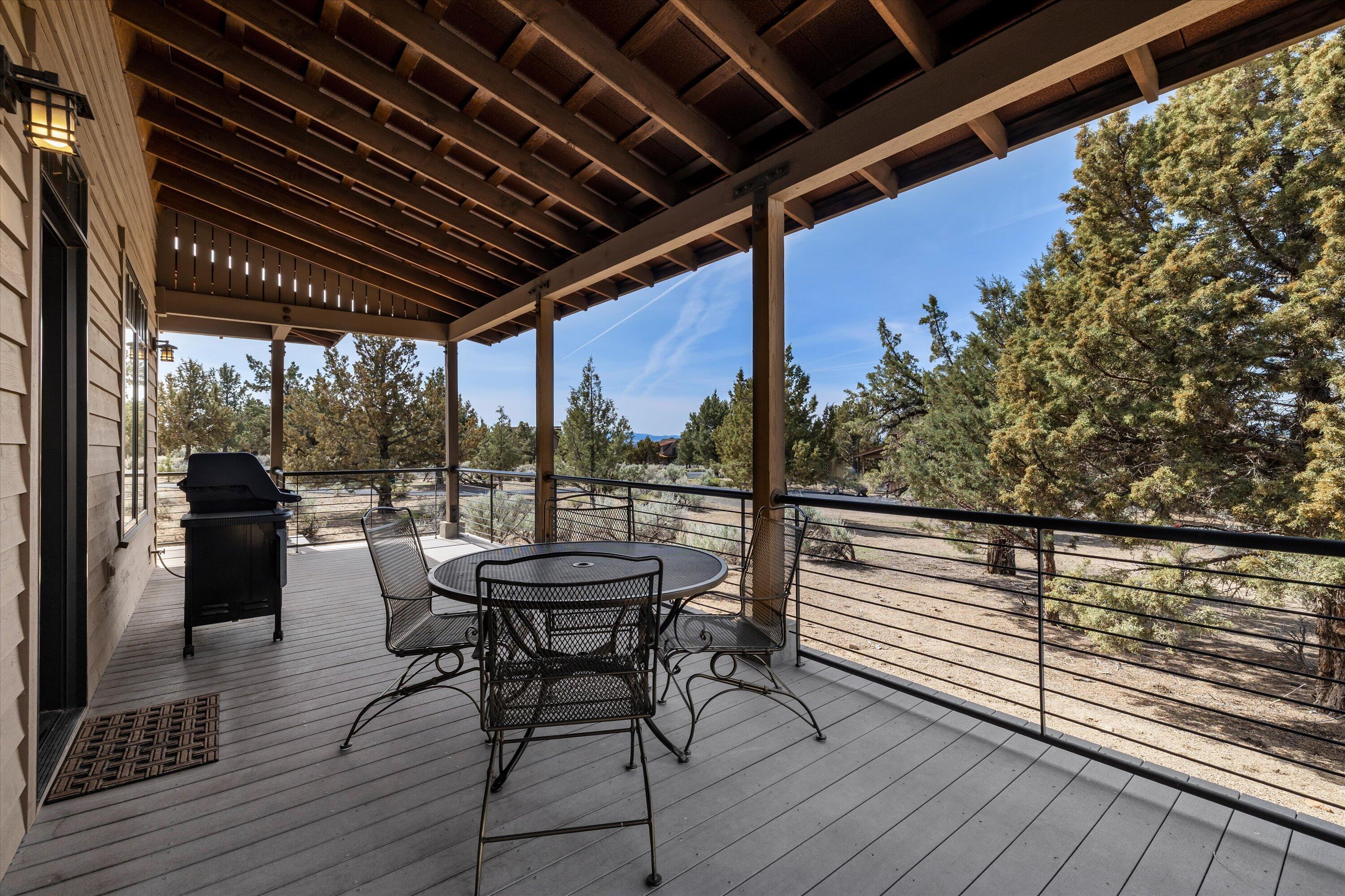 16711 Southwest Brasada Rnch Road, Unit CABIN 73 Powell Butte, OR 97753 - Photo 20 of 36 Covered Back Porch