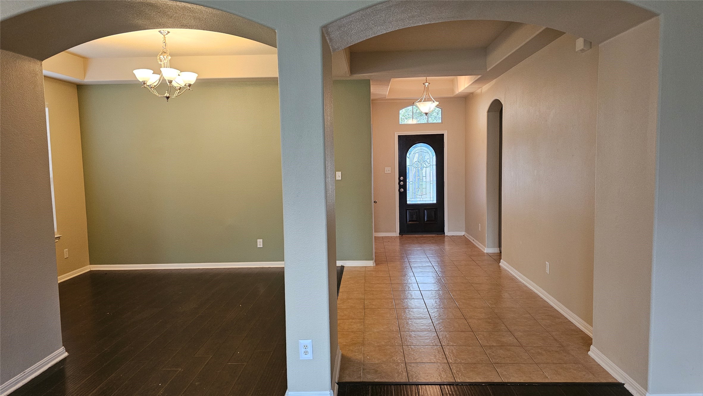 1313 Clary Sage Loop Round Rock, TX 78665 - Photo 3 of 16 a view of a hallway with wooden floor