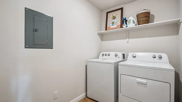 a view of a yard and a fence