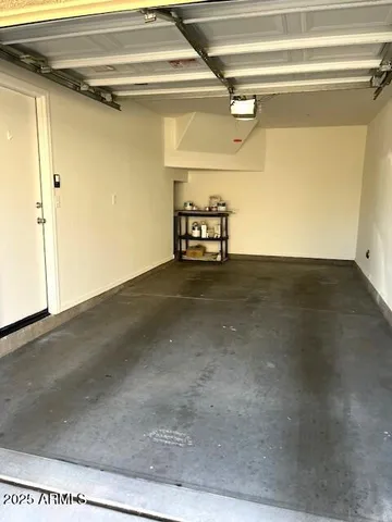a view of a garage