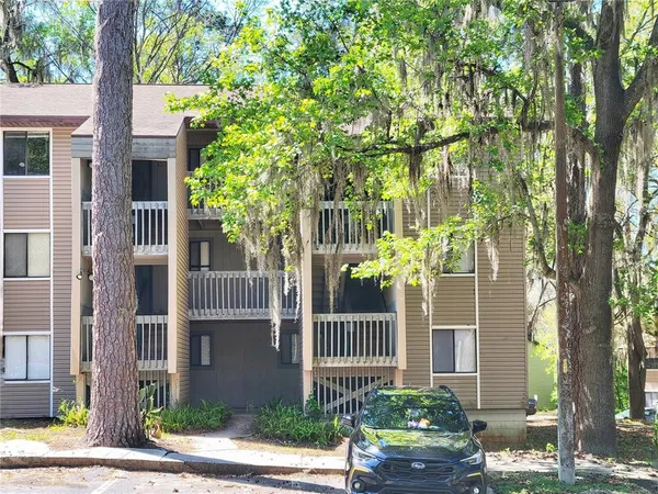 front view of a house with a tree