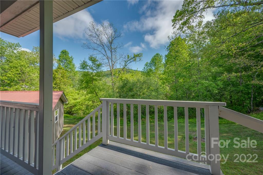 67 Souther Road Fletcher, NC 28732 - Photo 17 of 39 a view of a wooden balcony