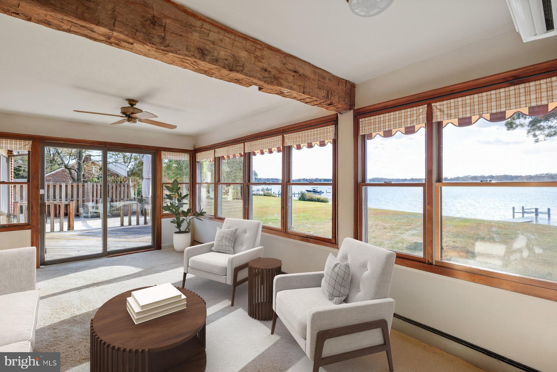 3258 Harness Creek Road Annapolis, MD 21403 - Photo 26 of 34 a living room with furniture and a large window