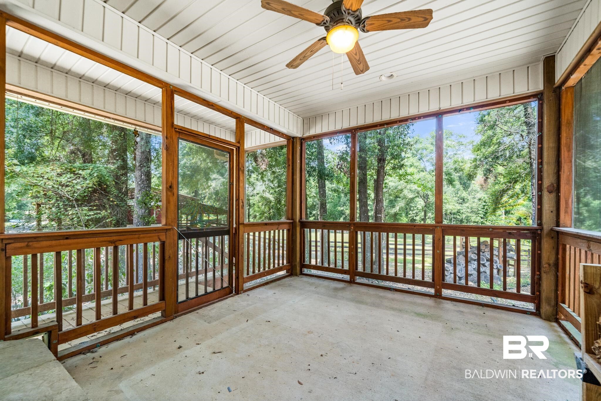 8321 Dixon Road Bay Minette, AL 36507 - Photo 54 of 79 Unfurnished sunroom featuring ceiling fan