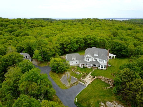44 Walker Road Manchester, MA 01944 - Photo 2 of 30 an aerial view of a house with a garden