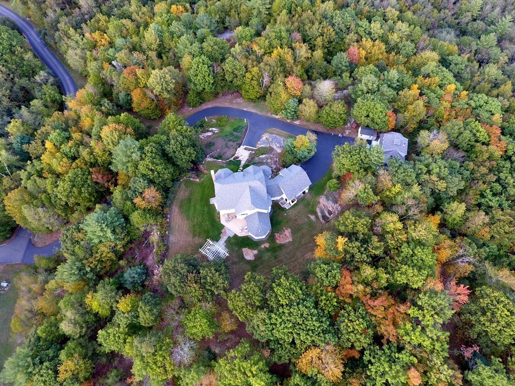 44 Walker Road Manchester, MA 01944 - Photo 27 of 30 an aerial view of a house with a yard and garden