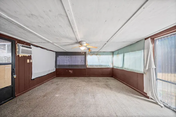 a view of a room with window